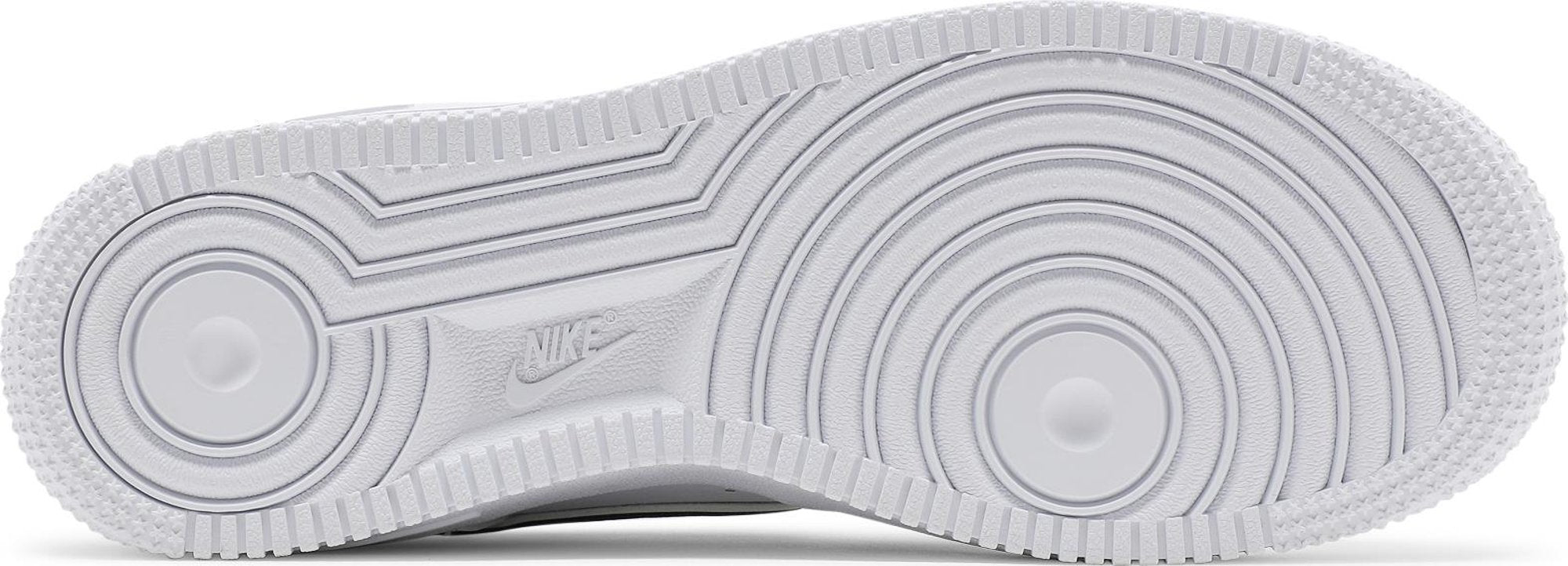[DM3322-100] Grade School Nike AIR FORCE 1 LOW '07 LV8 'DOUBLE SWOOSH WHITE METALLIC GOLD (GS)'