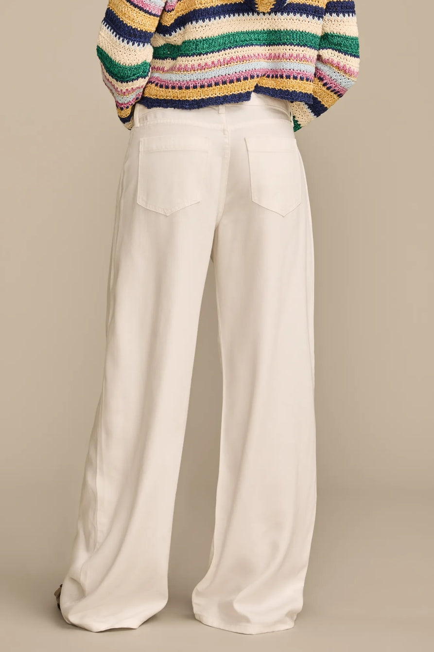 [7W15723-110] WOMENS LUCKY BRAND WIDE LEG PLEATED LIQUID DENIM LUXE PALAZZO