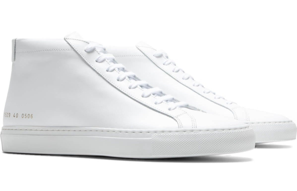 [1529-0506] Mens Common Projects ACHILLES MID 'WHITE'
