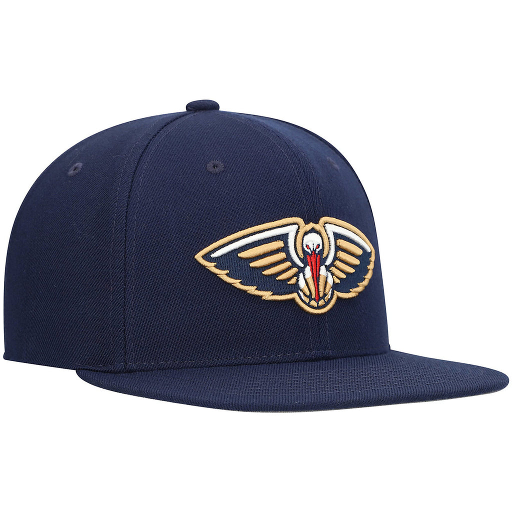 MENS MITCHELL & NESS NBA TEAM GROUND 2.0 SNAPBACK PELICANS