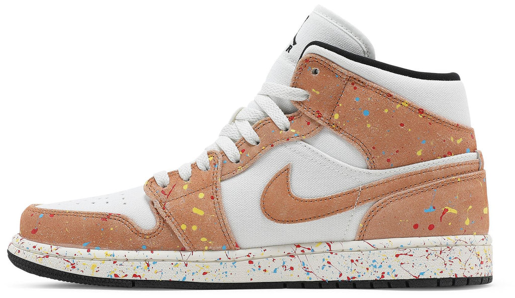 [DA8005-100] MENS AIR JORDAN RETRO 1 MID SE 'BRUSHSTROKE'
