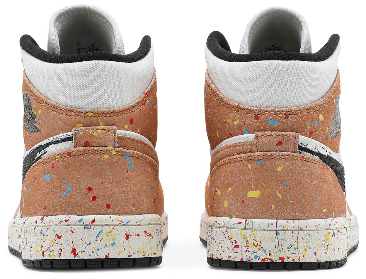 [DA8005-100] MENS AIR JORDAN RETRO 1 MID SE 'BRUSHSTROKE'