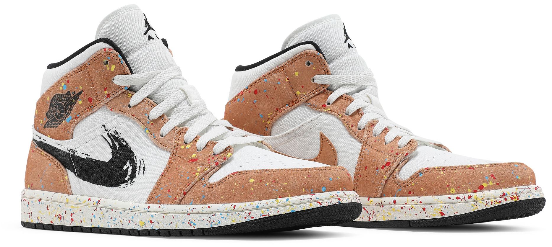 [DA8005-100] MENS AIR JORDAN RETRO 1 MID SE 'BRUSHSTROKE'