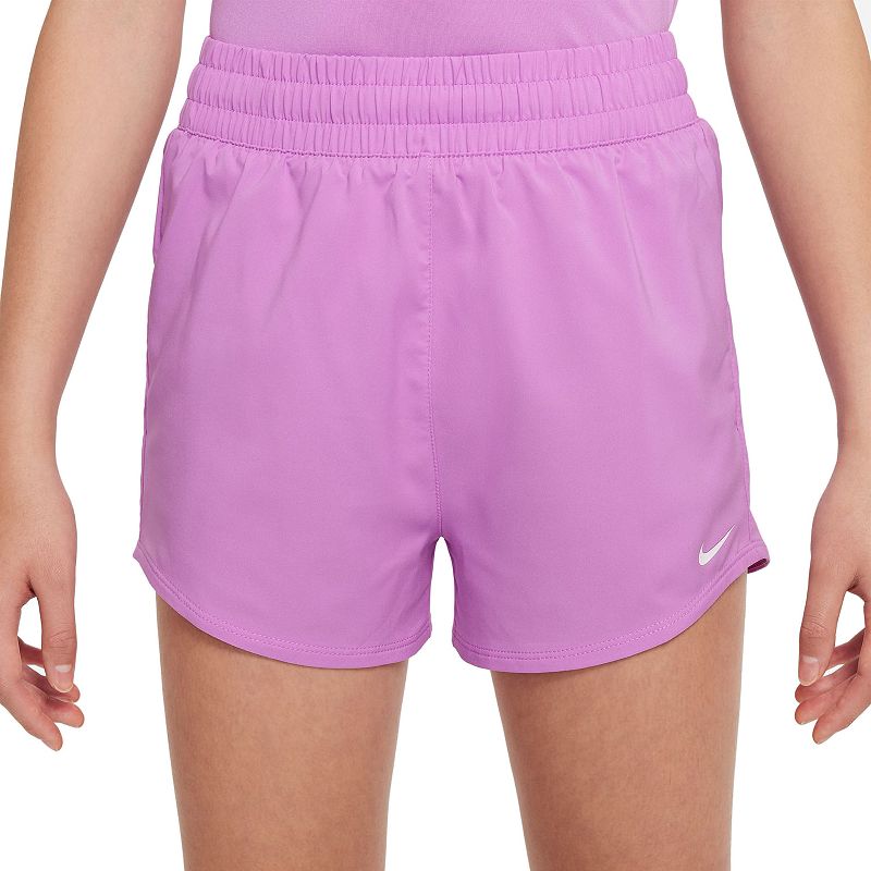 [DX4967-532] YOUTH GIRLS NIKE DRI-FIT ONE HIGH-WAISTED WOVEN TRAINING SHORTS