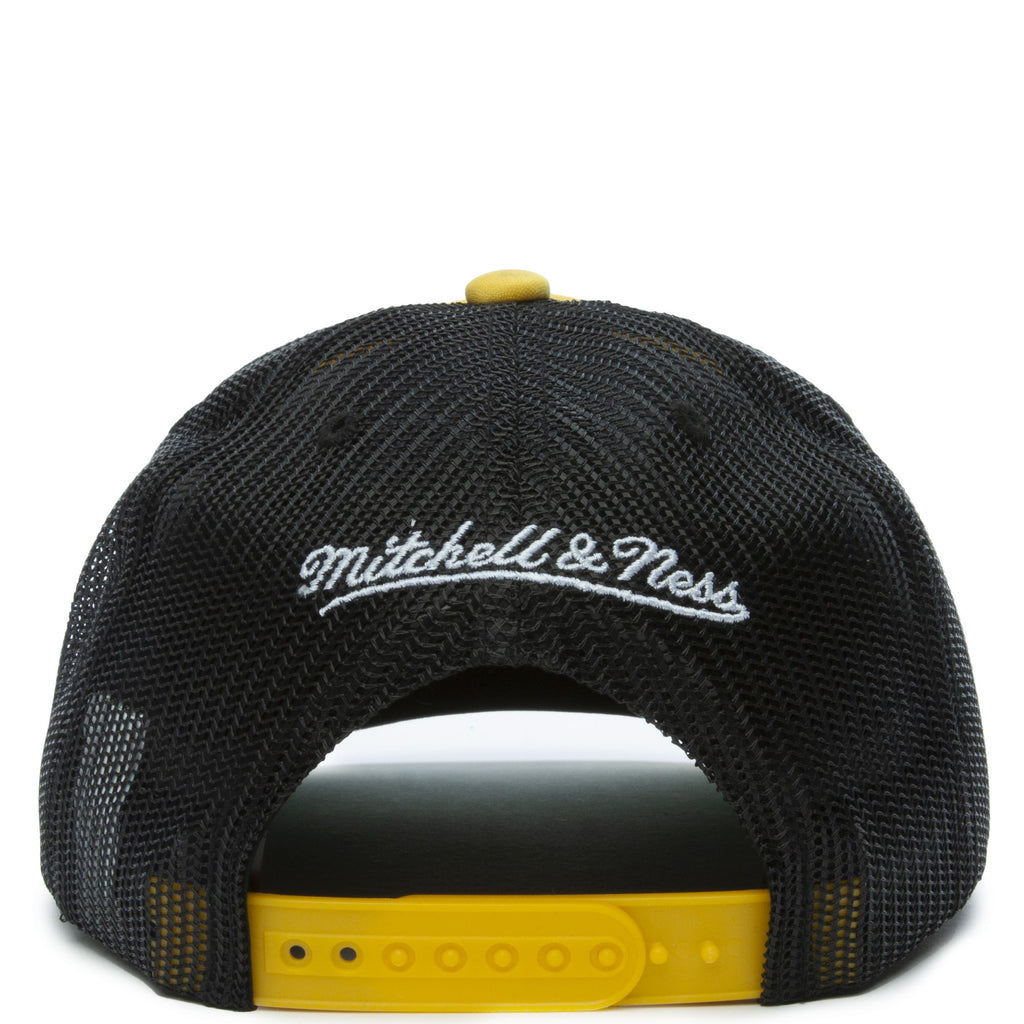 MENS MITCHELL & NESS NBA CHAMPIONSHIP TRUCKER LAKERS - YELLOW