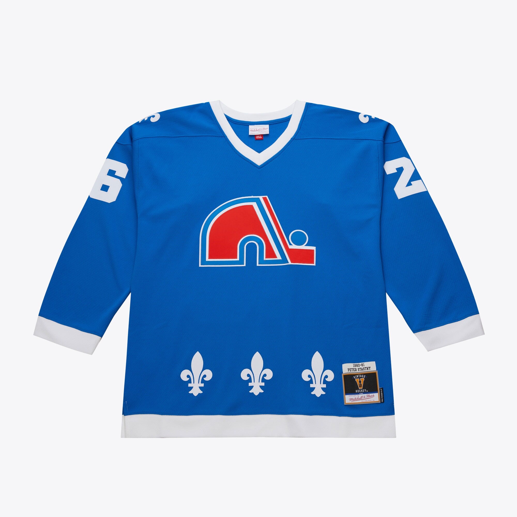 Mens Mitchell & Ness NHL DARK JERSEY NORDIQUES 1980 PETER STASTNY