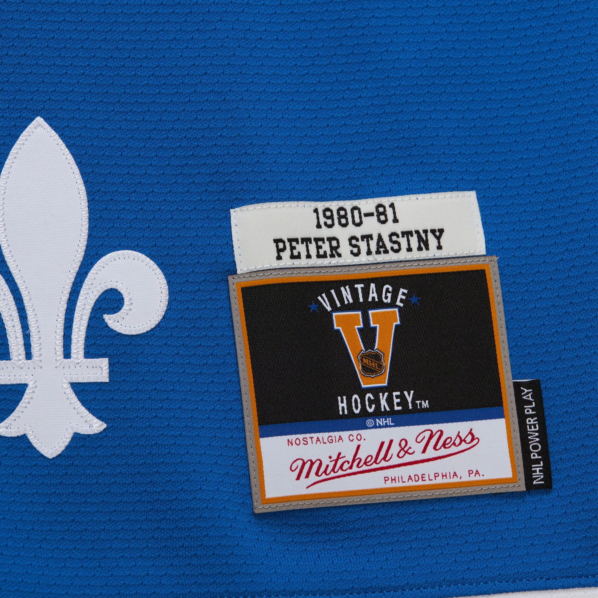 Mens Mitchell & Ness NHL DARK JERSEY NORDIQUES 1980 PETER STASTNY