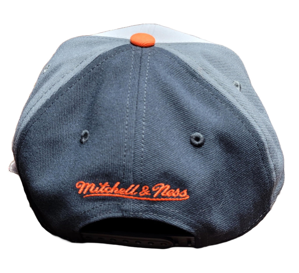 [HY11518-NYMGREY] MENS MITCHELL & NESS MLB TRIPLE PLAY LIBERTY SNAPBACK METS