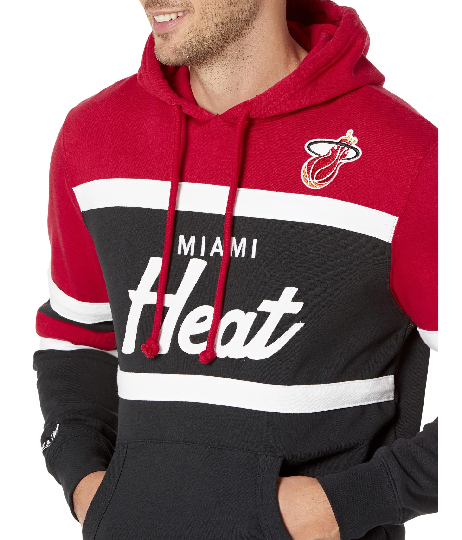 Mens Mitchell & Ness NBA HEAD COACH HOODIE HEAT