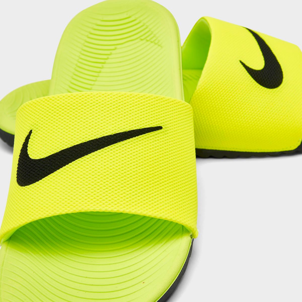 [819352-700] GRADE SCHOOL NIKE KAWA SLIDES 'VOLT'