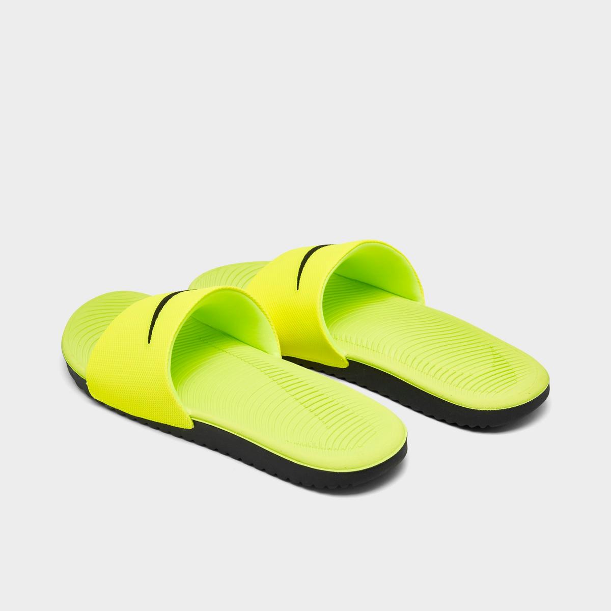 [819352-700] GRADE SCHOOL NIKE KAWA SLIDES 'VOLT'