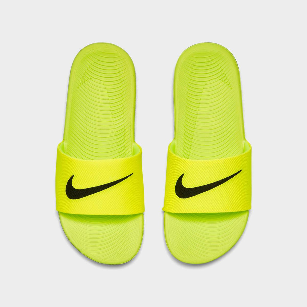 [819352-700] GRADE SCHOOL NIKE KAWA SLIDES 'VOLT'