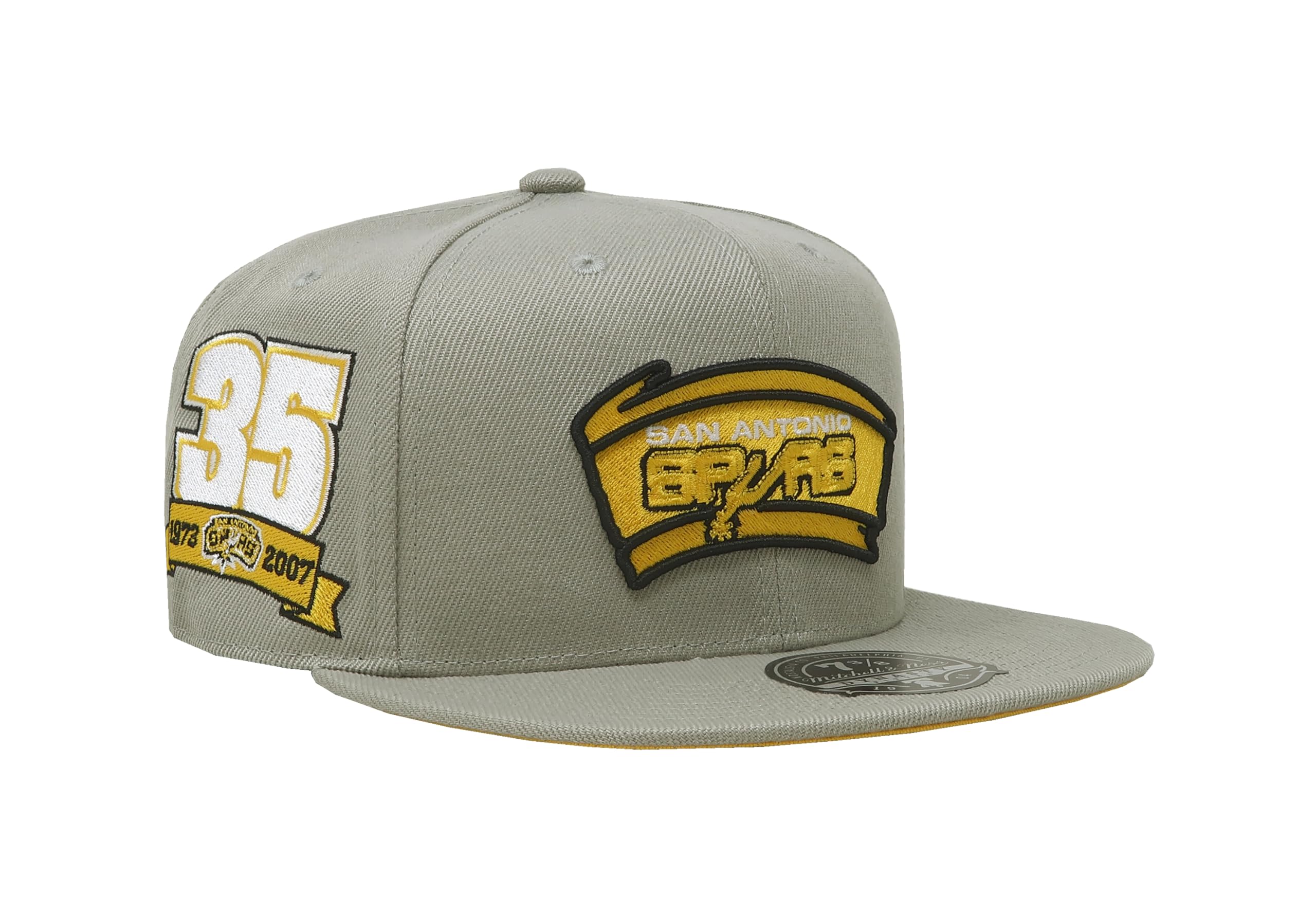 Mens Mitchell & Ness NBA SUNNY GRAY FITTED HWC SPURS