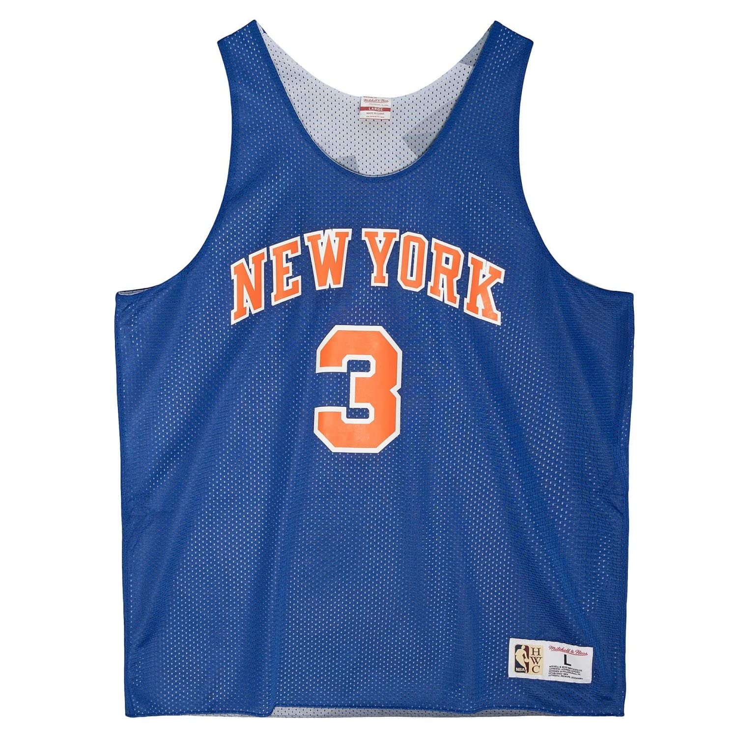 MENS MITCHELL & NESS REVERSIBLE MESH TANK KNICKS JOHN STARKS