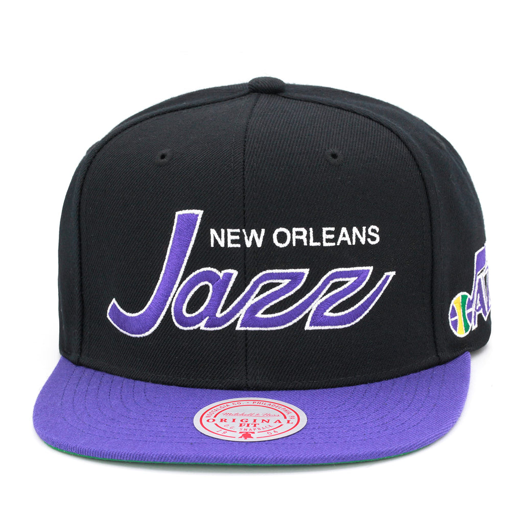 Mens Mitchell & Ness NBA TEAM SCRIPT 2.0 SNAPBACK HWC JAZZ