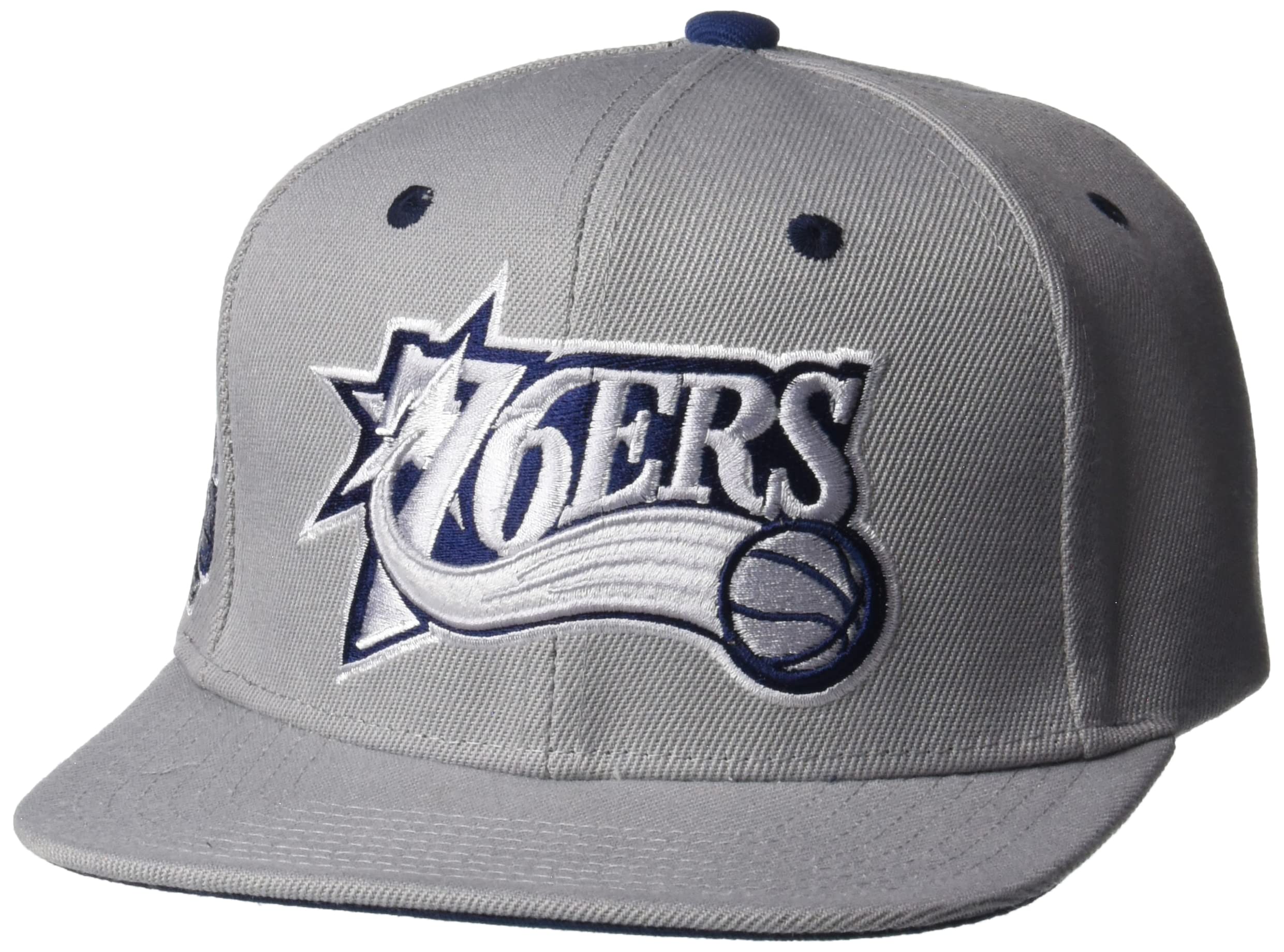MENS MITCHELL & NESS NBA THE DISTRICT SNAPBACK HWC 76ERS - GREY