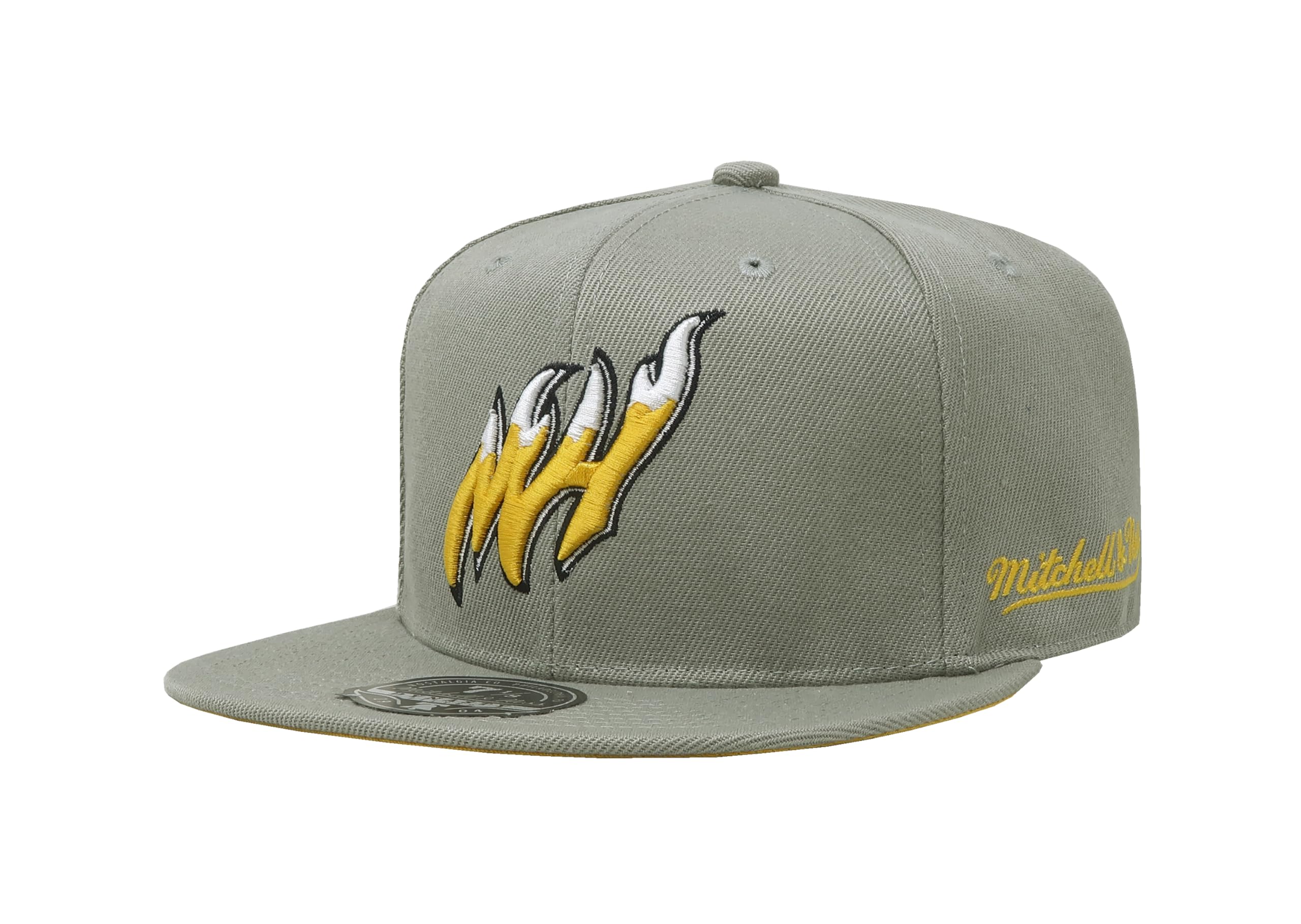 Mens Mitchell & Ness NBA SUNNY GRAY FITTED HWC HEAT