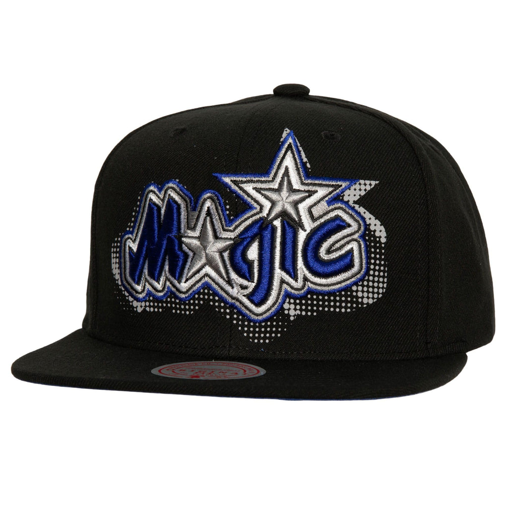 MENS MITCHELL & NESS NBA BIG FACE 7.0 SNAPBACK HWC MAGIC - BLACK