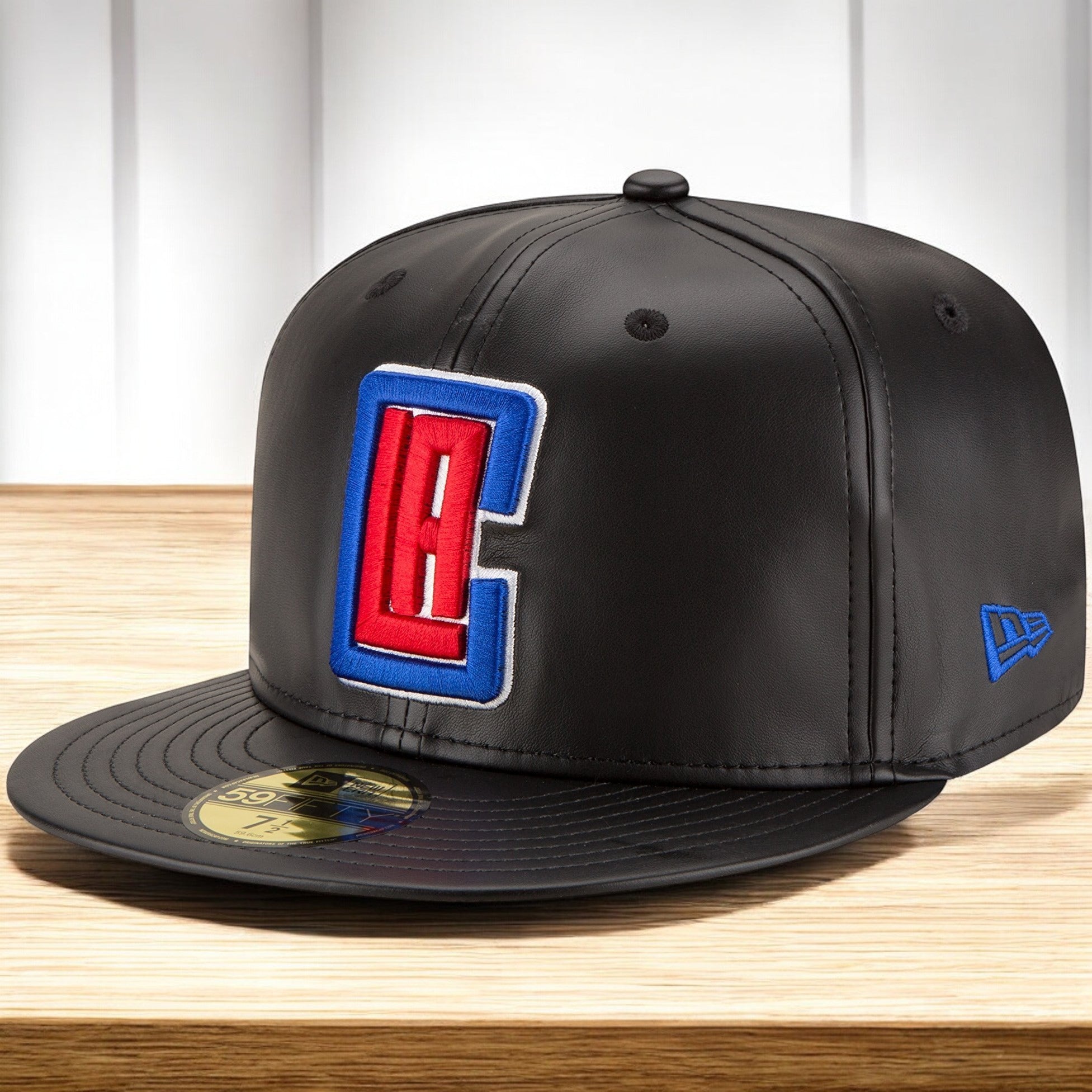 [70344051] Mens New Era NBA 59Fifty Faux Leather Fitted Cap Los Angeles Clippers