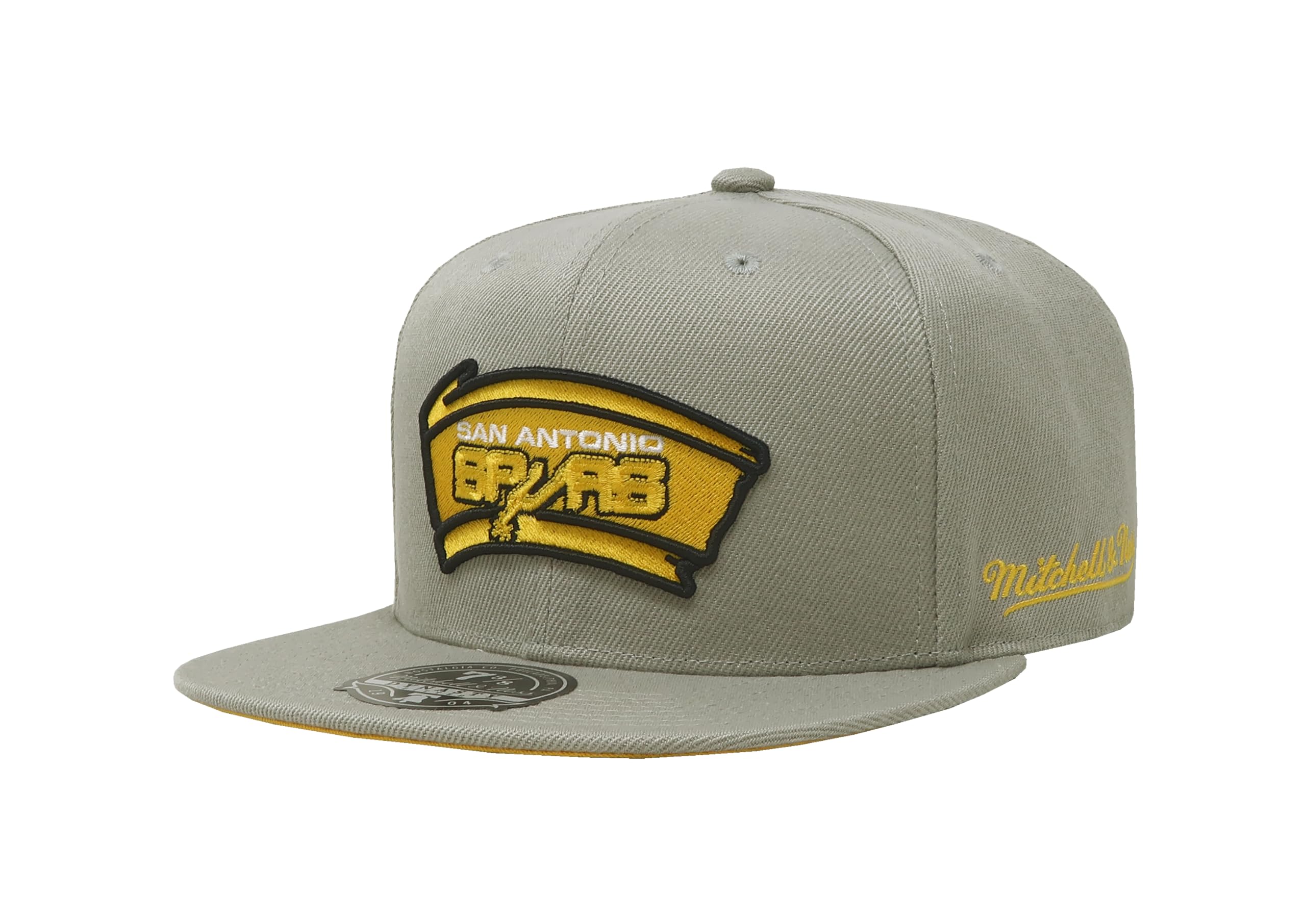 Mens Mitchell & Ness NBA SUNNY GRAY FITTED HWC SPURS