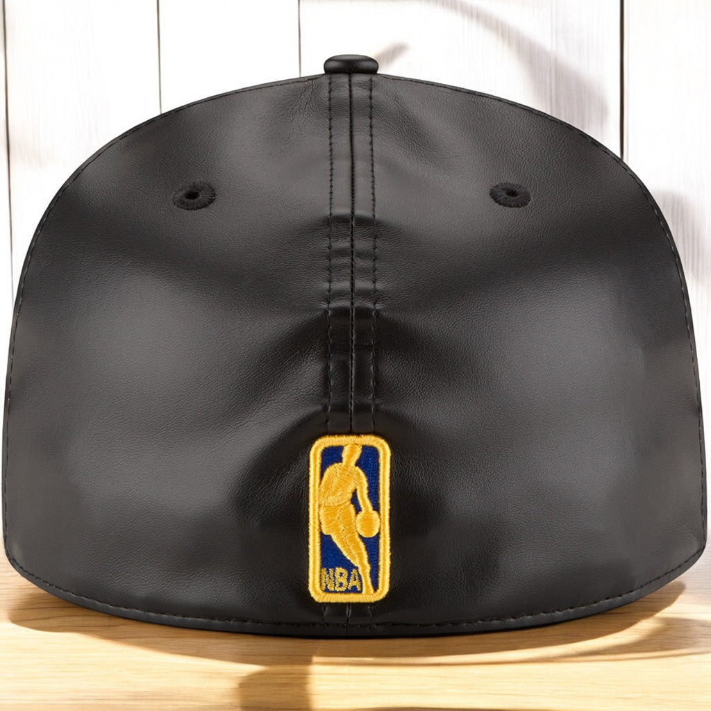 [70344048] Mens New Era NBA 59Fifty Faux Leather Fitted Cap Golden State Warriors