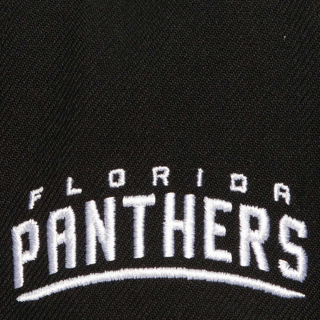 MENS MITCHELL & NESS NHL EVERGREEN BLACK WHITE SNAPBACK PANTHERS - BLACK