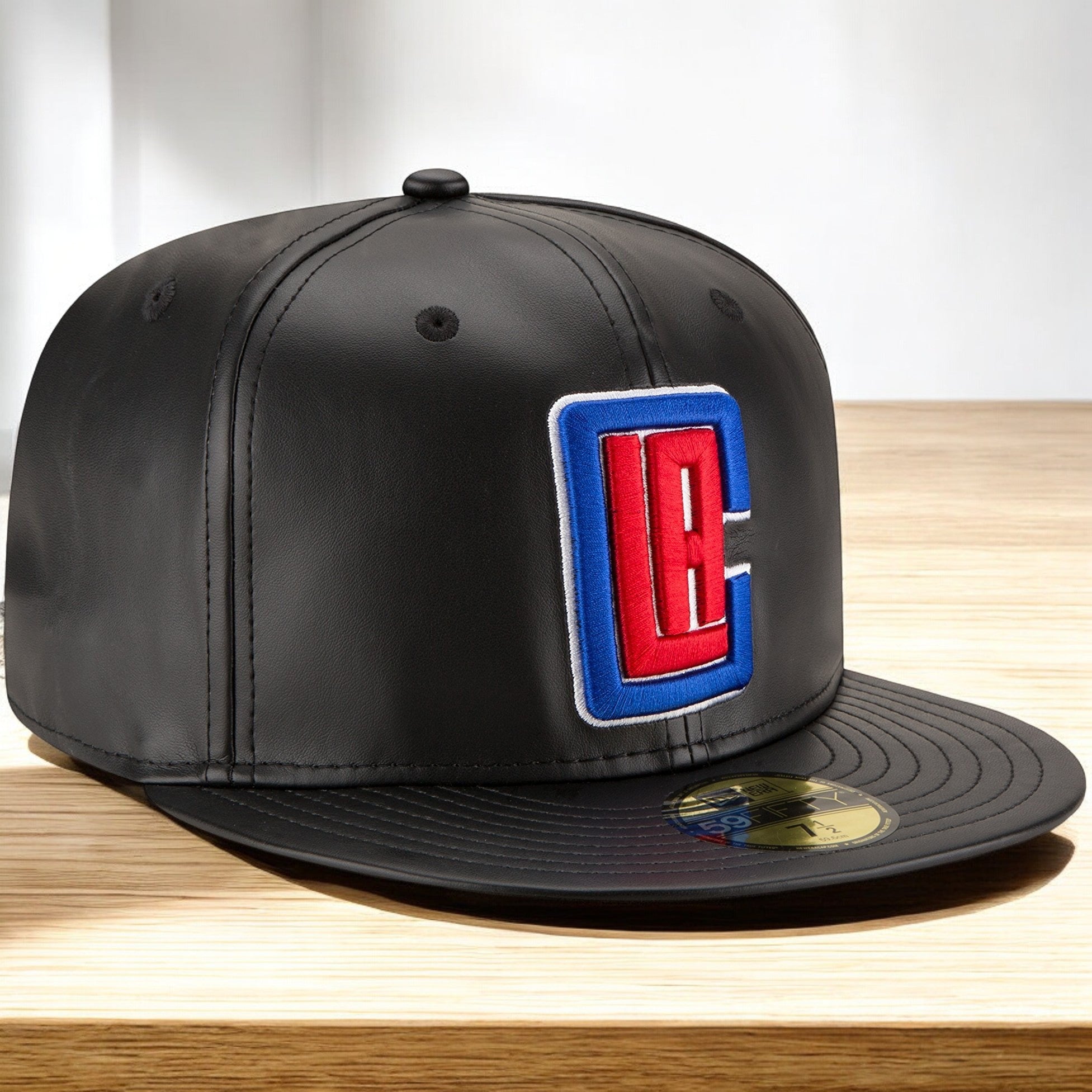 [70344051] Mens New Era NBA 59Fifty Faux Leather Fitted Cap Los Angeles Clippers