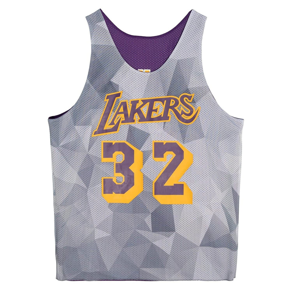 MENS MITCHELL & NESS REVERSIBLE MESH TANK LAKERS MAGIC JOHNSON