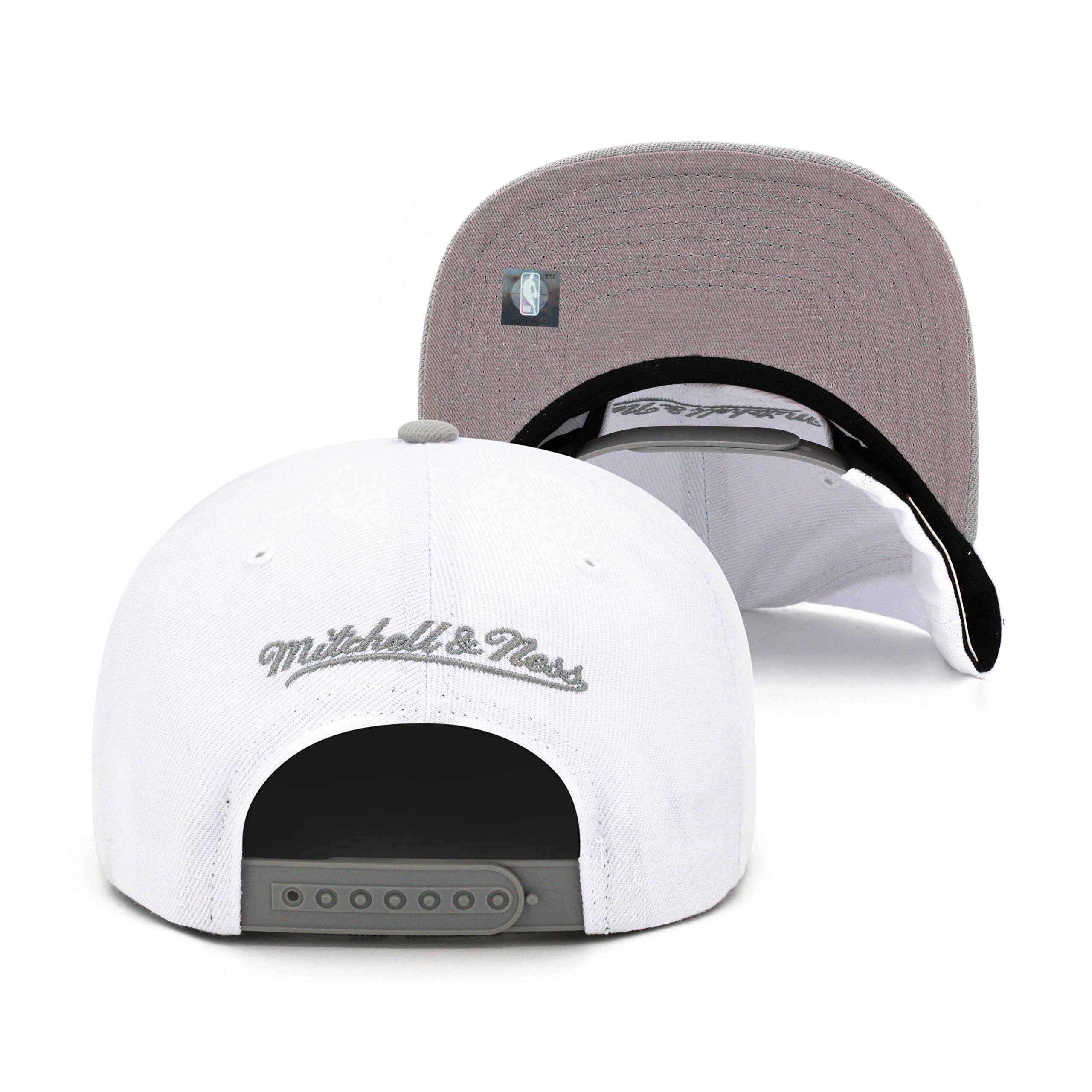 MENS MITCHELL & NESS NBA COOL GRAY 7 SNAPBACK BULLS - GREY-WHITE