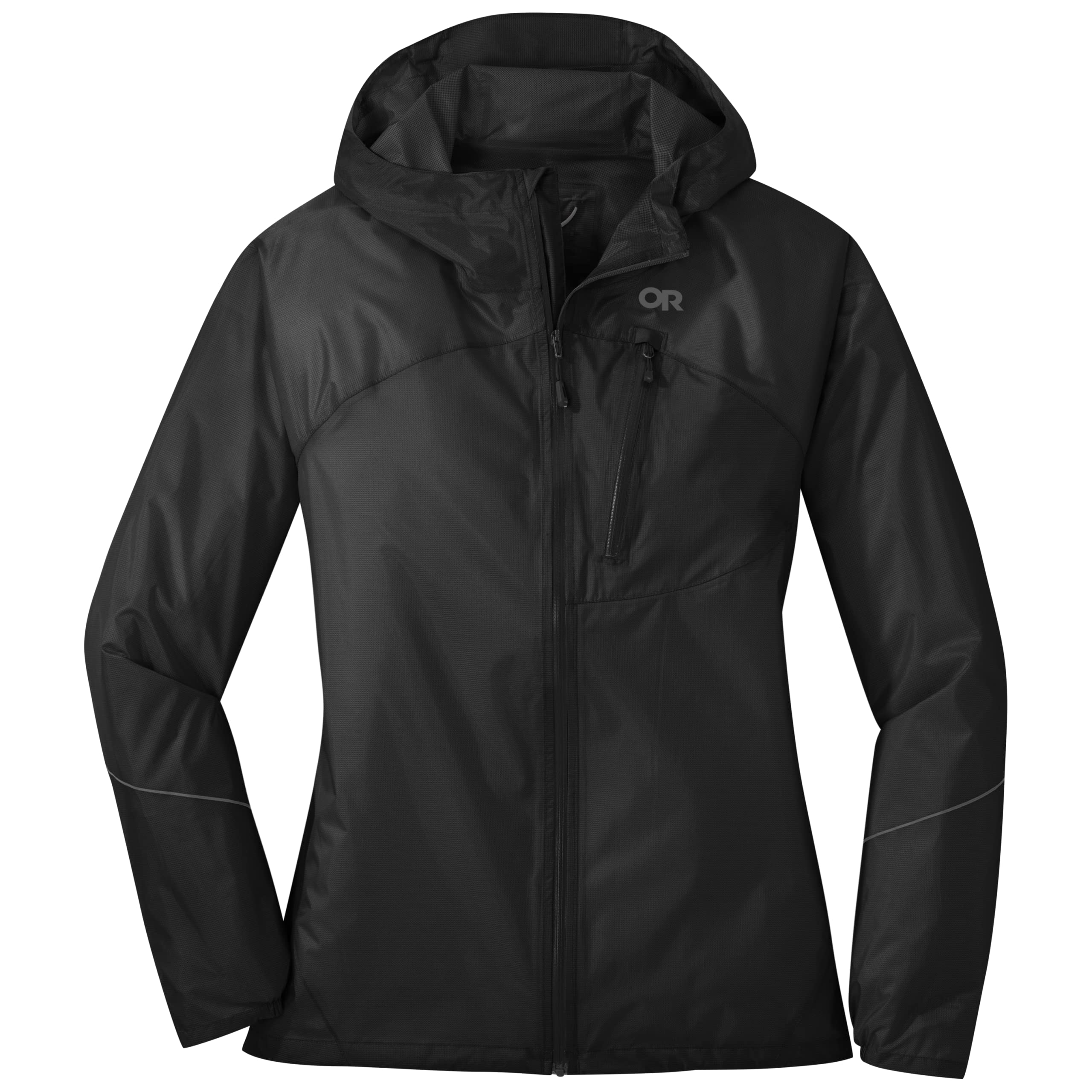 WOMENS OUTDOOR RESEARCH HELIUM RAIN ULTRALIGHT WATERPROOF WINDPROOF JACKET
