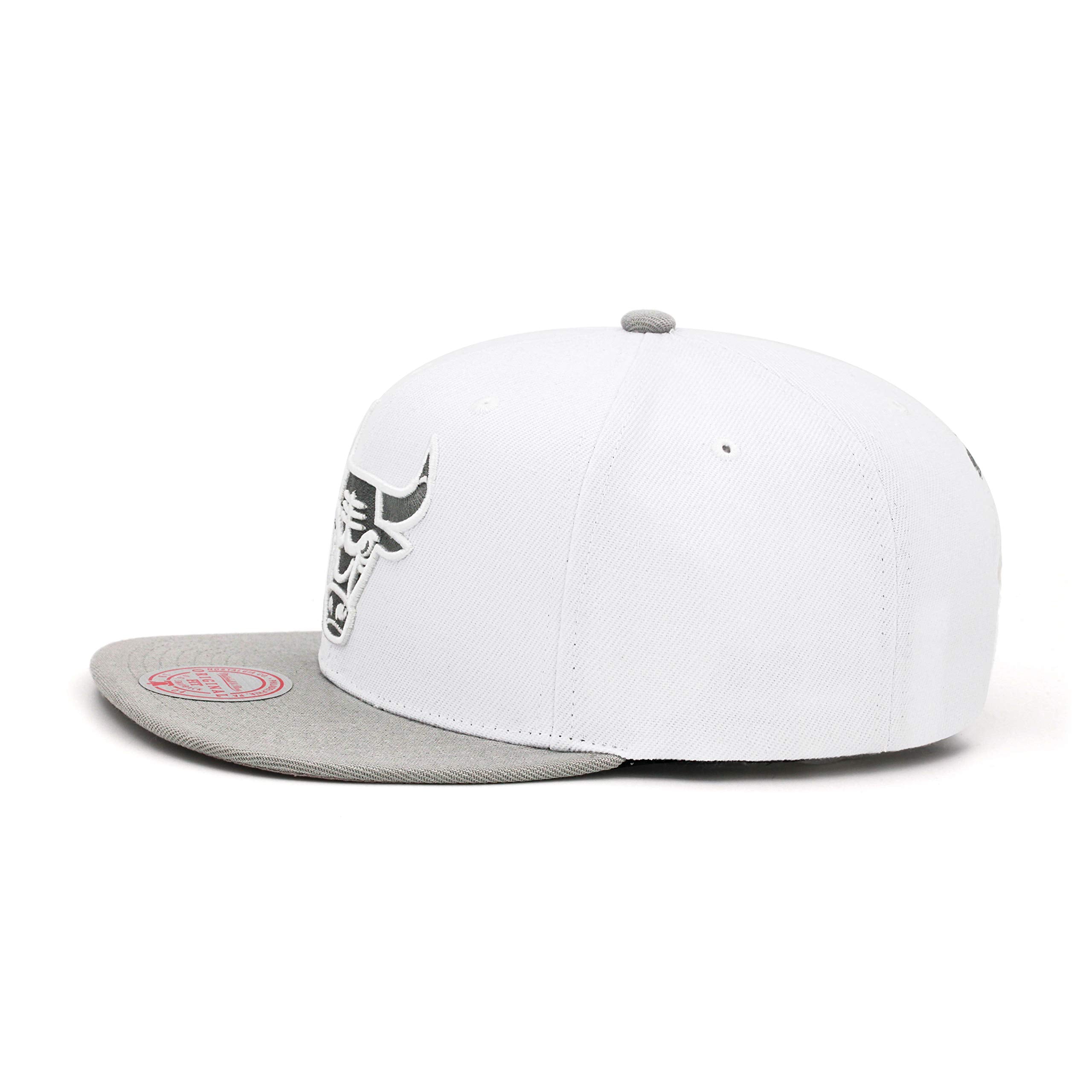 MENS MITCHELL & NESS NBA COOL GRAY 7 SNAPBACK BULLS - GREY-WHITE