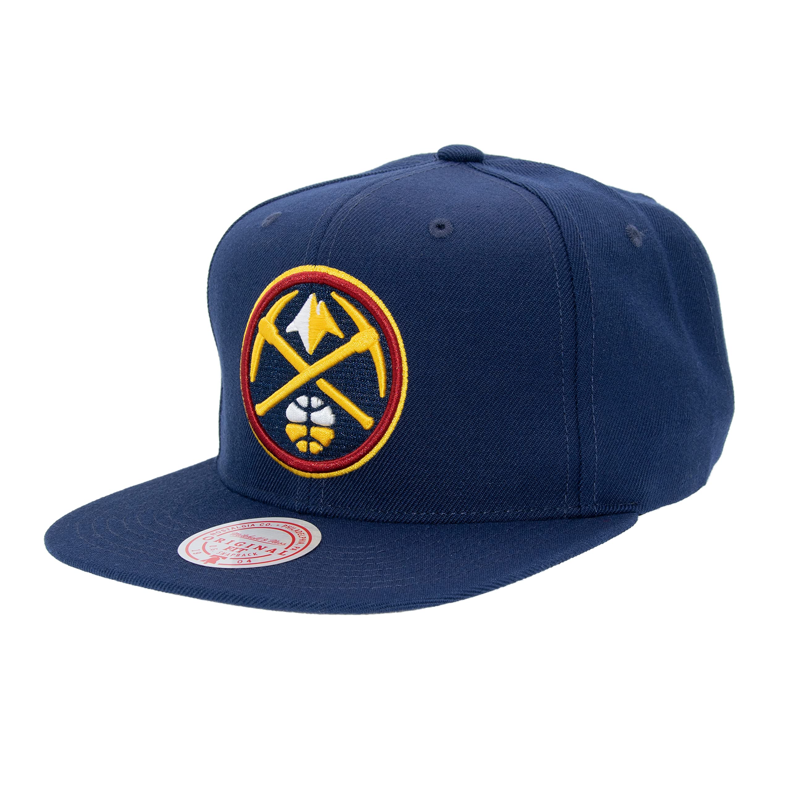 MENS MITCHELL & NESS NBA TEAM GROUND 2.0 SNAPBACK NUGGETS
