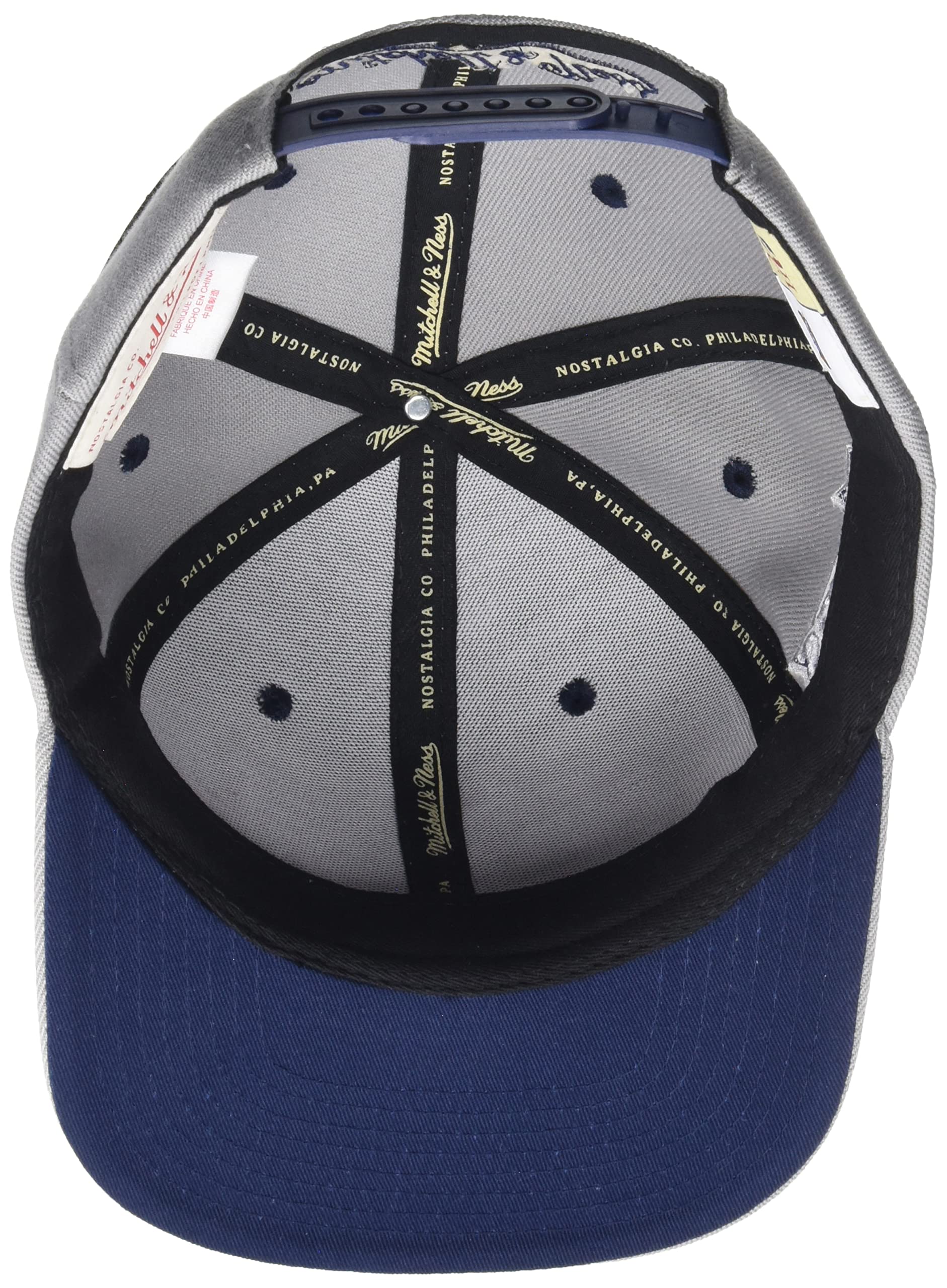 MENS MITCHELL & NESS NBA THE DISTRICT SNAPBACK HWC 76ERS - GREY