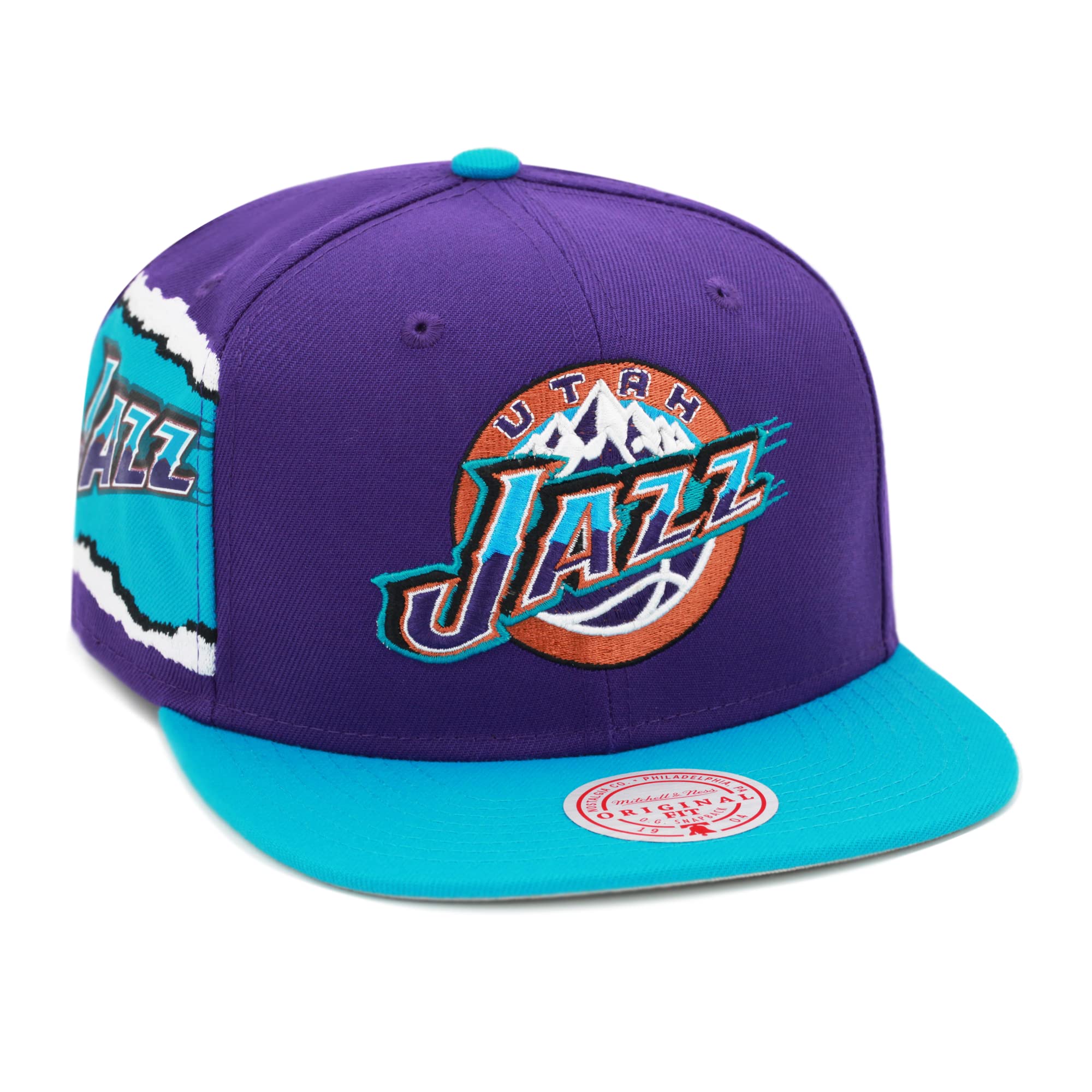 MENS MITCHELL & NESS NBA JUMBOTRON SNAPBACK HWC JAZZ - PURPLE