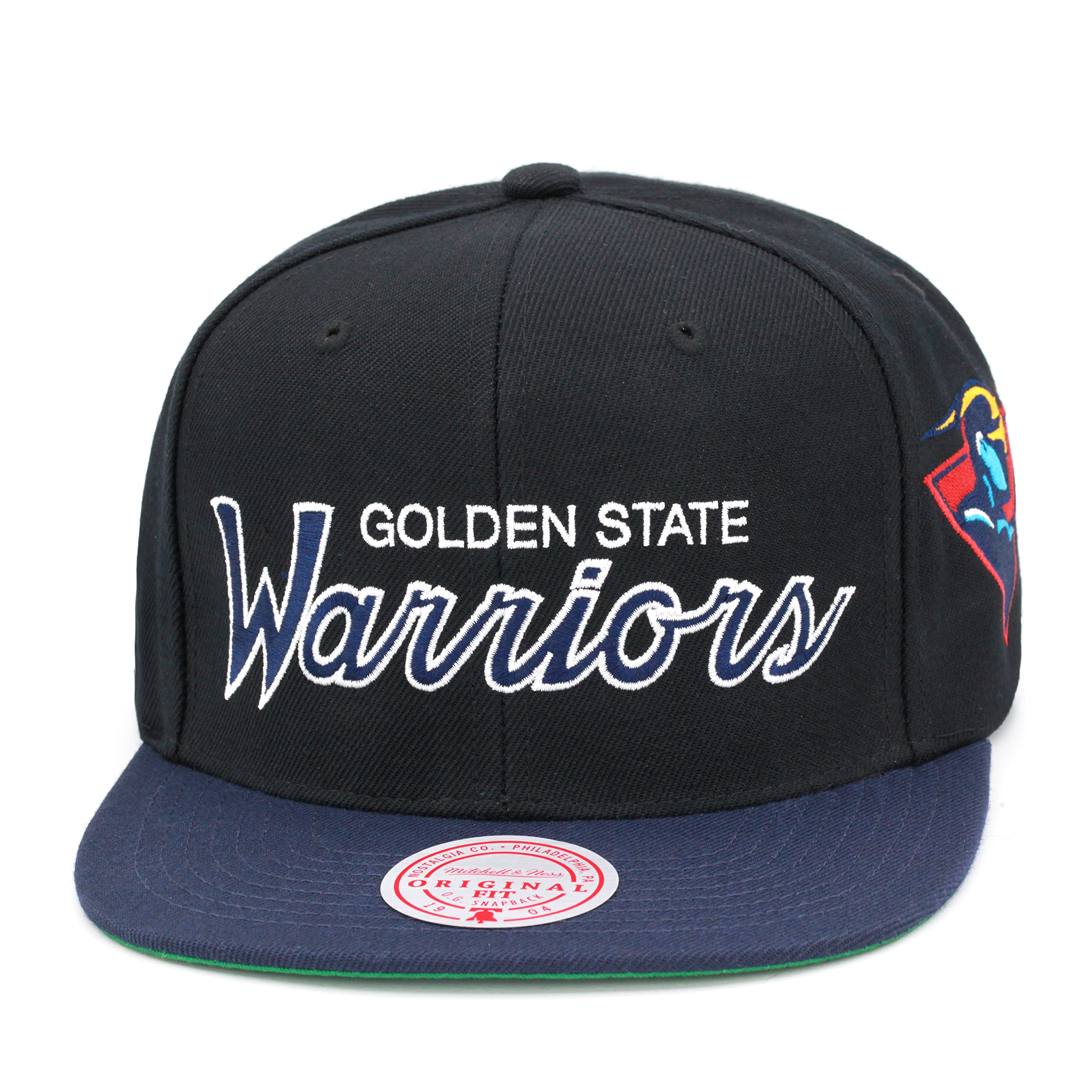 Mens Mitchell & Ness NBA TEAM SCRIPT 2.0 SNAPBACK HWC WARRIORS
