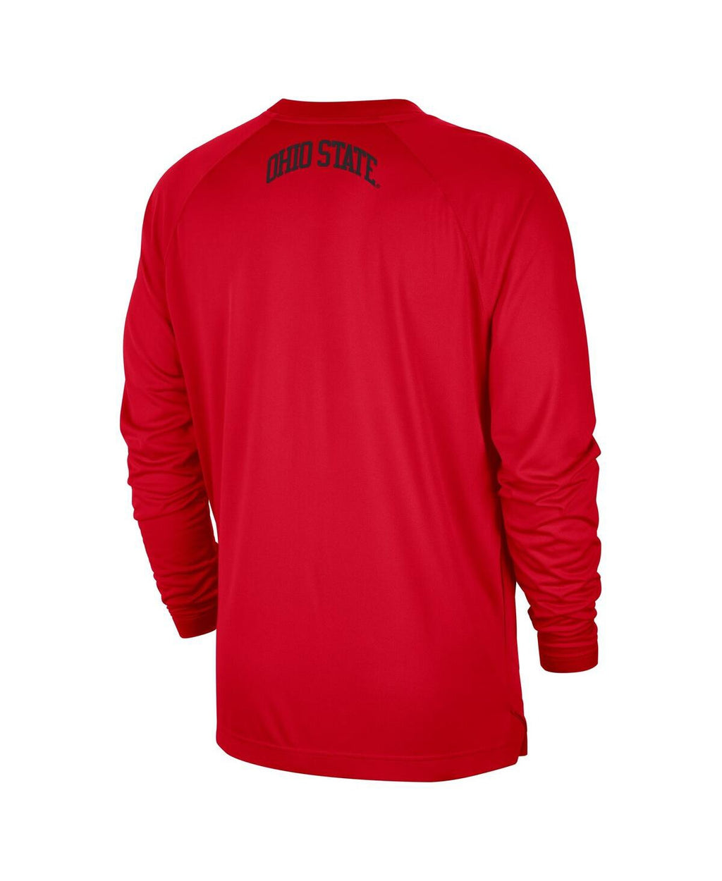 [DO6067-657] MENS NIKE SCARLET OHIO STATE BUCKEYES BASKETBALL SPOTLIGHT PERFORMANCE RAGLAN T-SHIRT