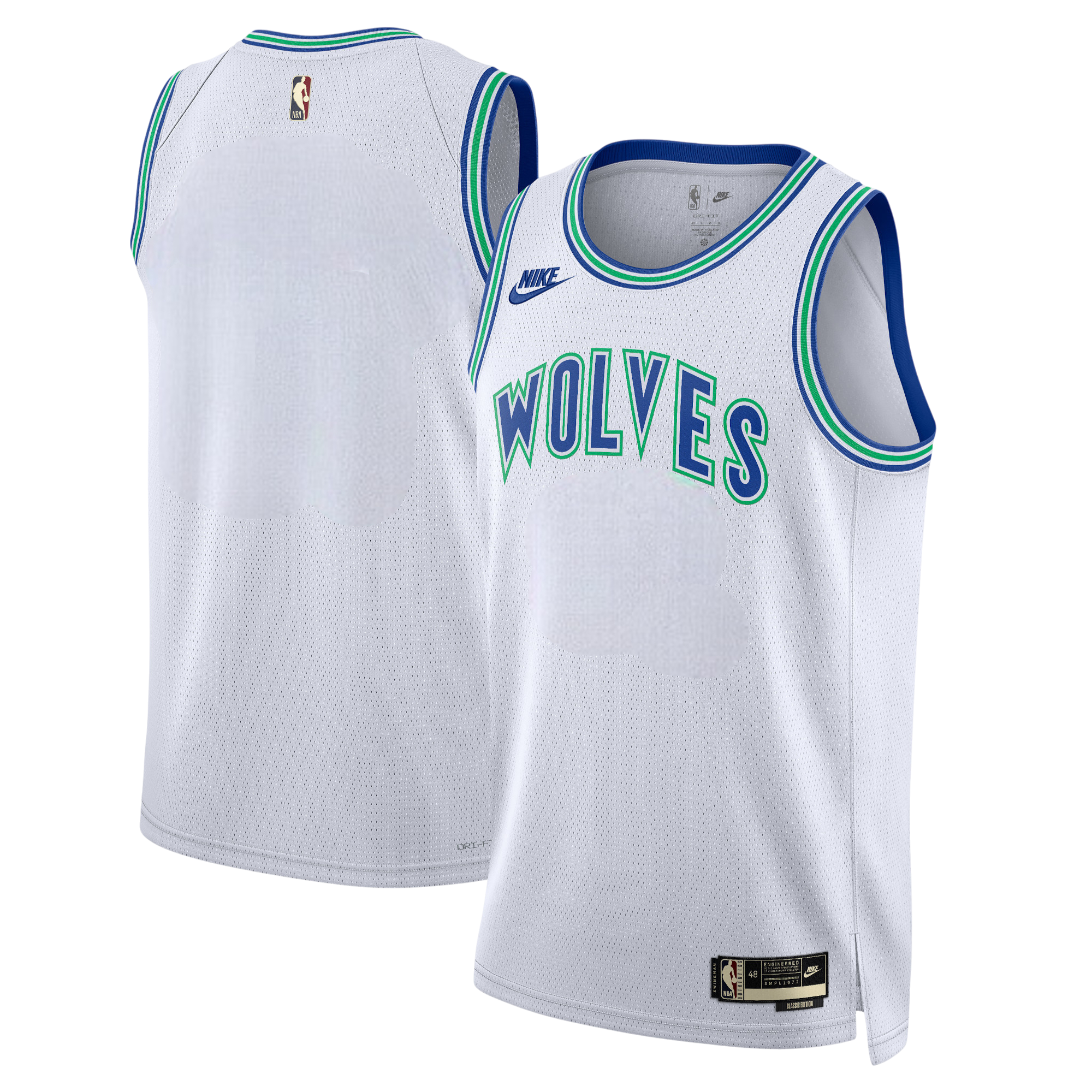 [DX8615-100] MENS NIKE NBA MINNESOTA TIMBERWOLVES HARDWOOD CLASSIC SWINGMAN JERSEY