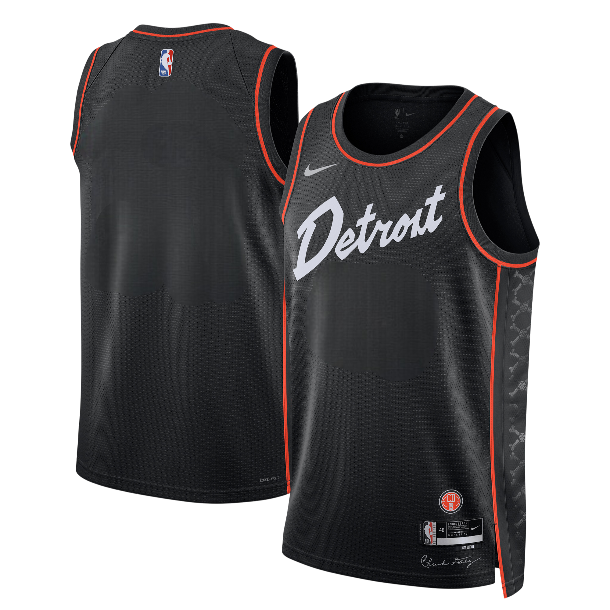 [DX8531-010] MENS NIKE NBA DETROIT PISTONS 2023/24 CITY SWINGMAN JERSEY