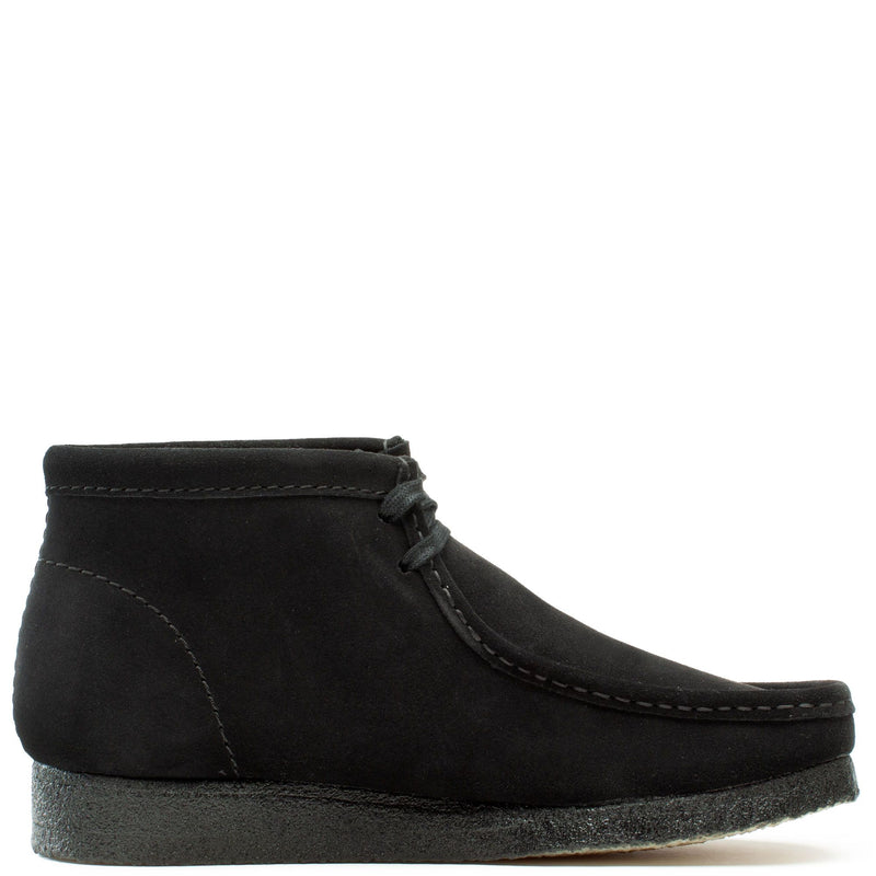[26155517] MENS CLARKS WALLABEE BOOT - BLACK SUEDE