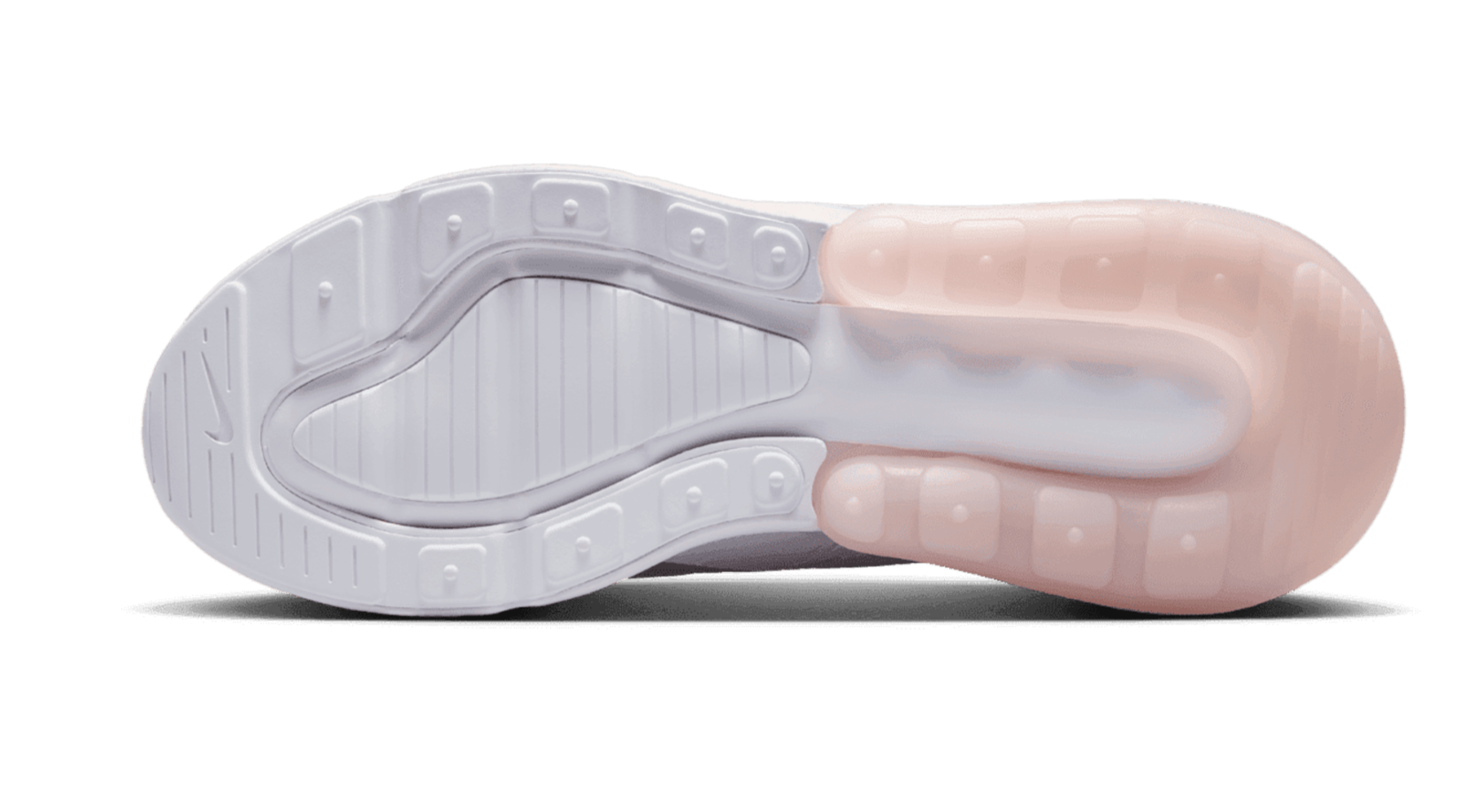 [943345-122] GRADE SCHOOL NIKE AIR MAX 270 'WHITE LIGHT SMOKE GREY PINK FOAM (GS)'