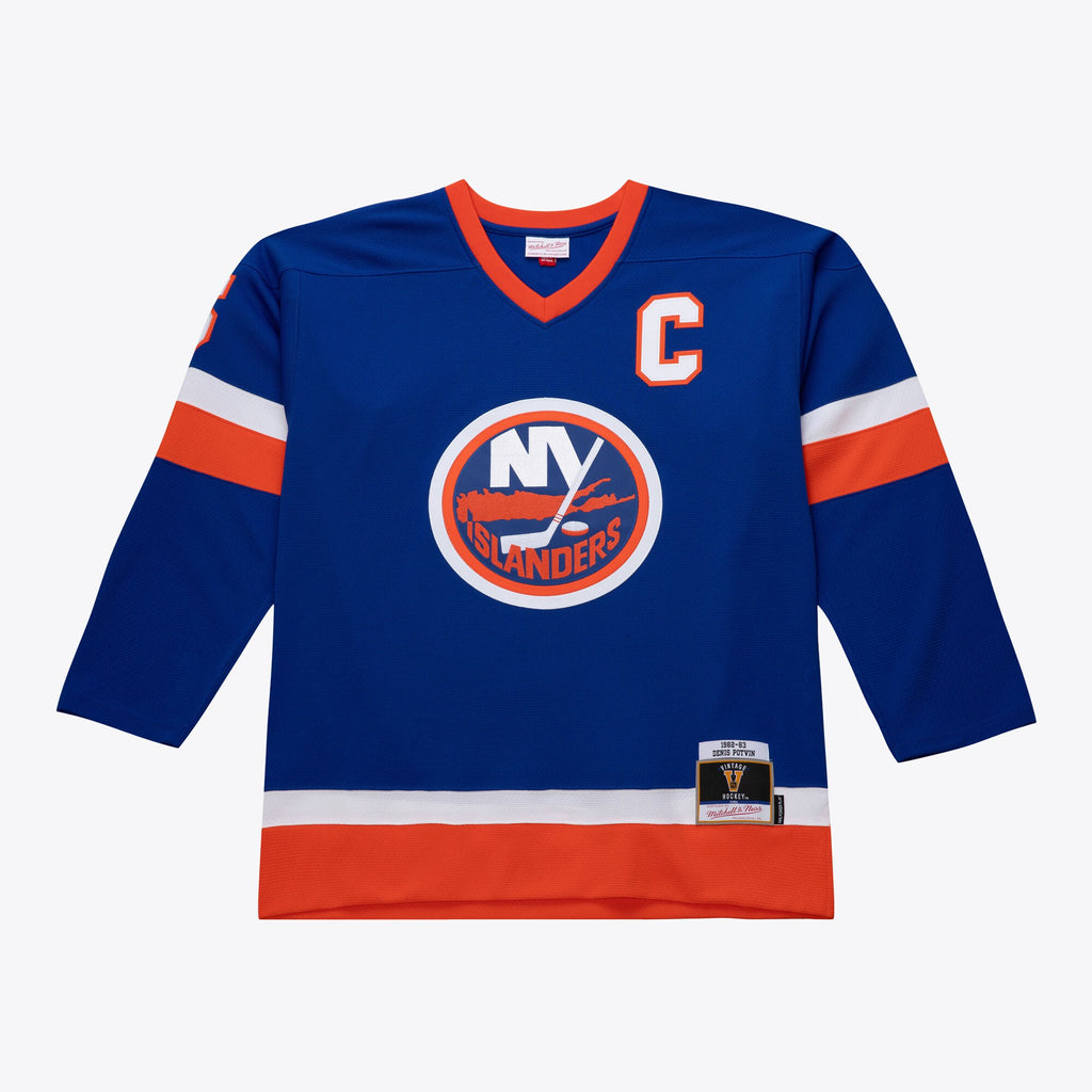 Mens Mitchell & Ness NHL DARK JERSEY ISLANDERS 1982 DENIS POTVIN