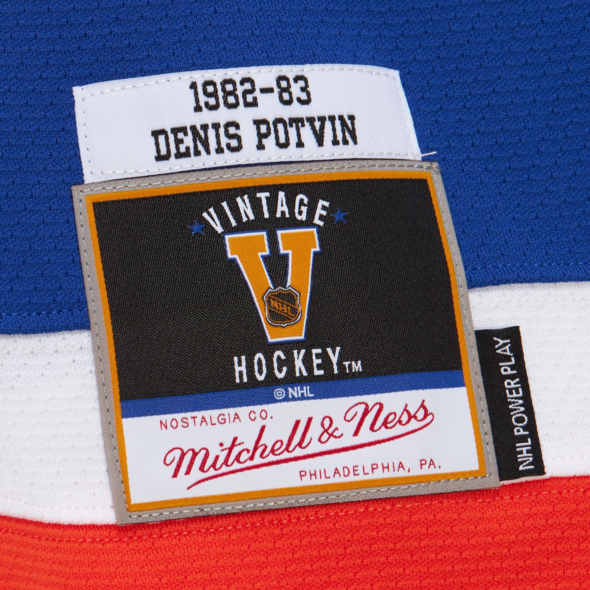 Mens Mitchell & Ness NHL DARK JERSEY ISLANDERS 1982 DENIS POTVIN