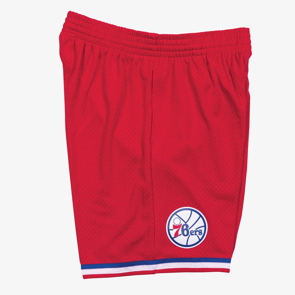 MENS MITCHELL & NESS NBA SWINGMAN ROAD SHORTS 76ERS 82-83