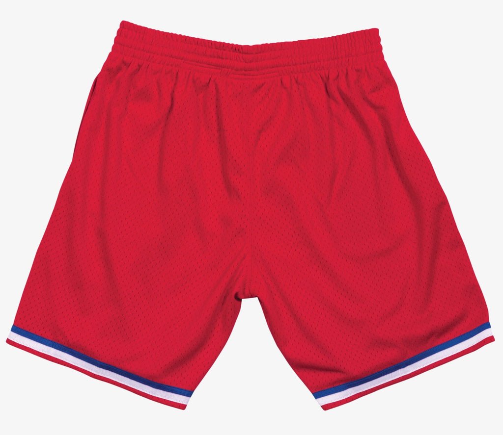 MENS MITCHELL & NESS NBA SWINGMAN ROAD SHORTS 76ERS 82-83