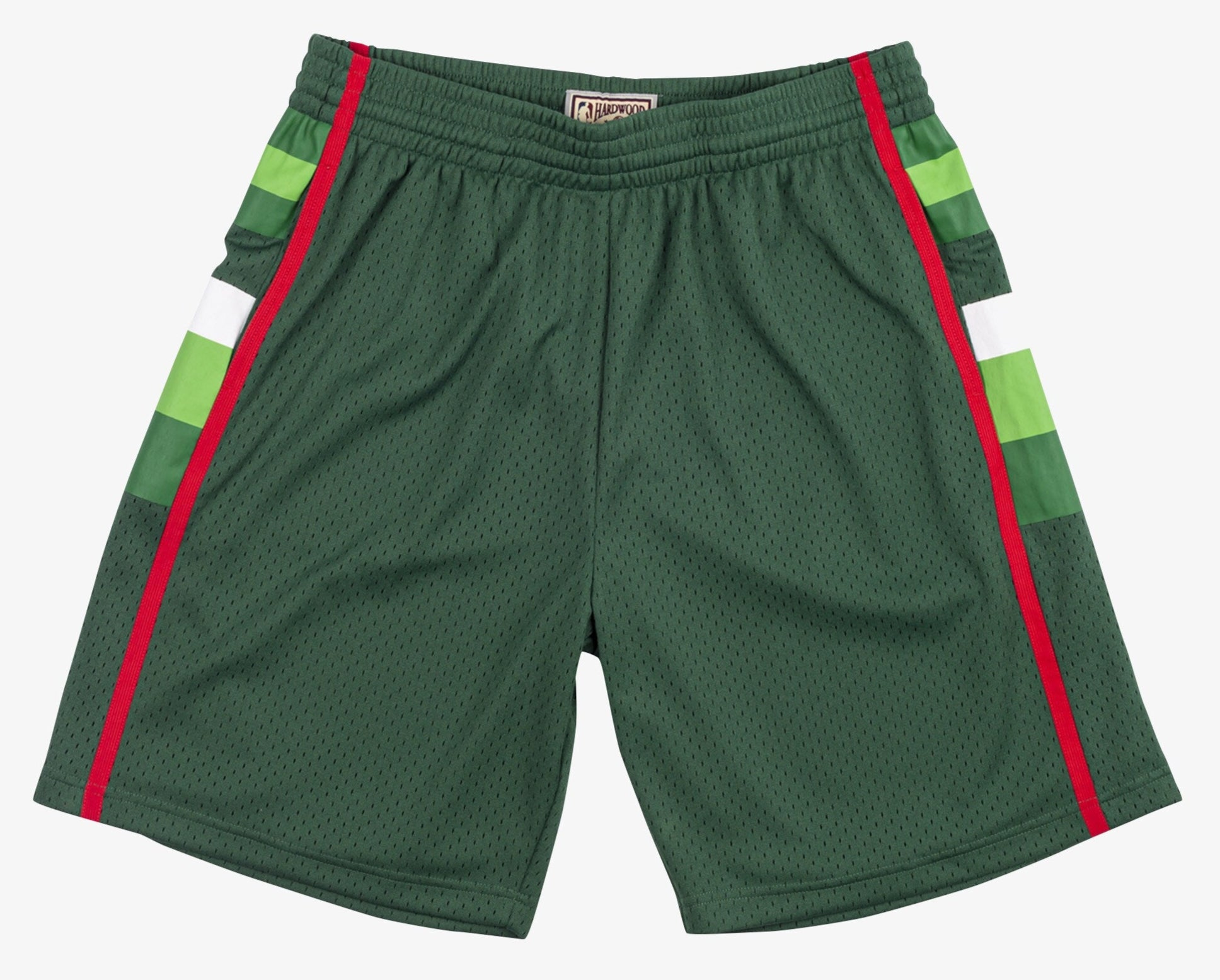 MENS MITCHELL & NESS NBA ROAD SWINGMAN SHORTS BUCKS 83-84