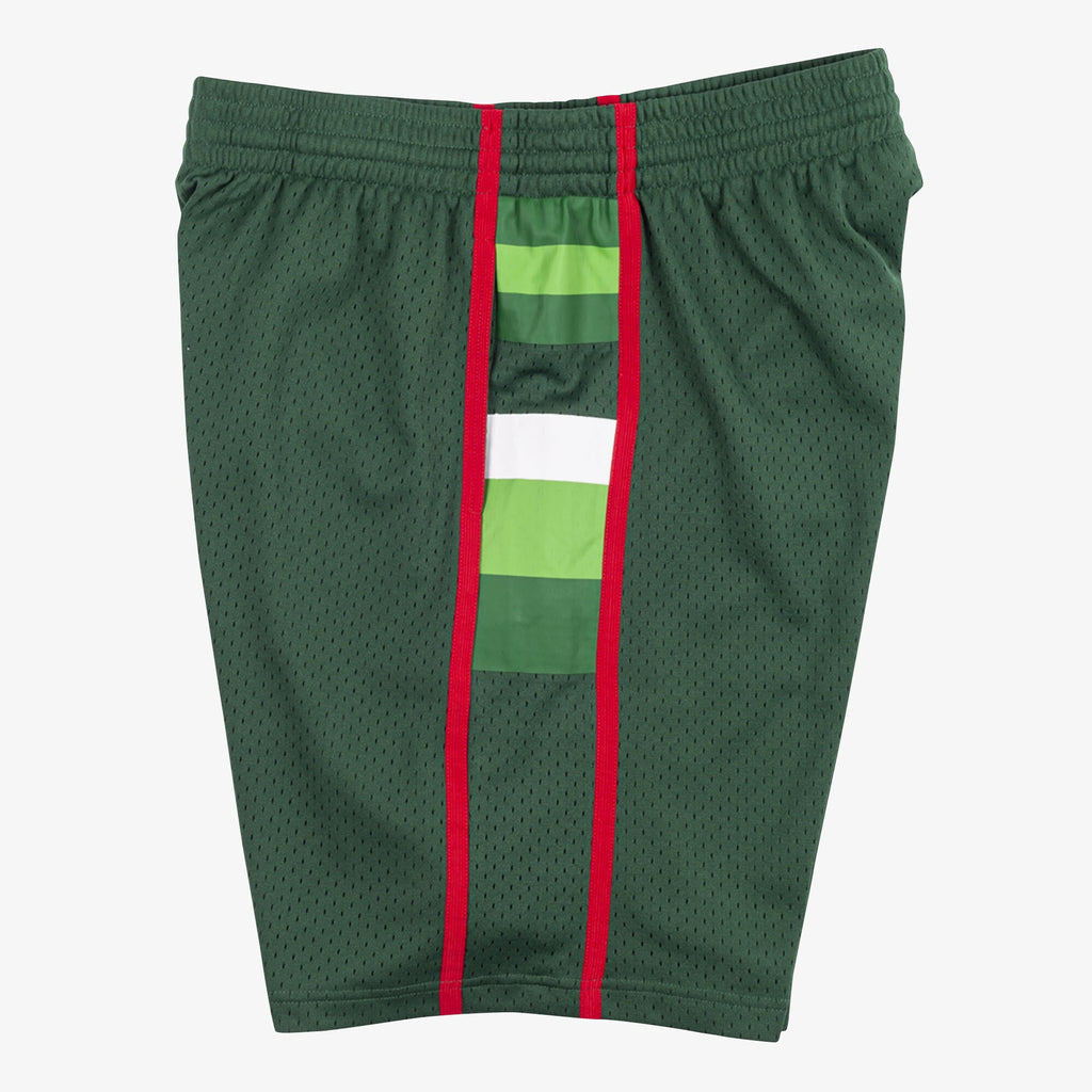 MENS MITCHELL & NESS NBA ROAD SWINGMAN SHORTS BUCKS 83-84