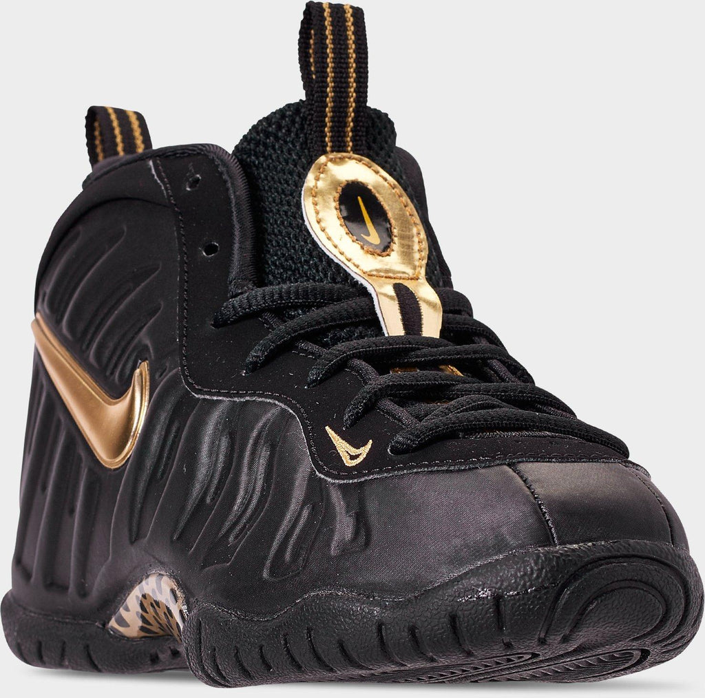 [843755-010] PRESCHOOL NIKE AIR FOAMPOSITE PRO 'BLACK METALLIC GOLD'