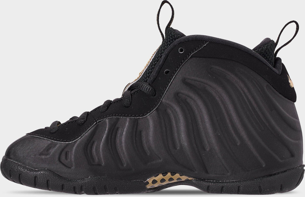 [843755-010] PRESCHOOL NIKE AIR FOAMPOSITE PRO 'BLACK METALLIC GOLD'