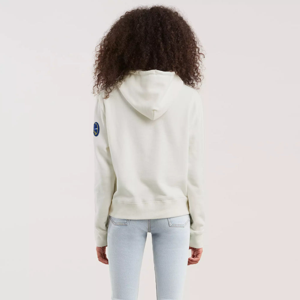 [16LBWKL009GSW-BRWH] WOMENS LEVIS NBA GOLDEN STATE WARRIORS PULLOVER HOODIE