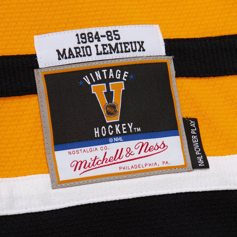 Mens Mitchell & Ness NHL GOLD JERSEY PENGUINS 1984 MARIO LEMIEUX